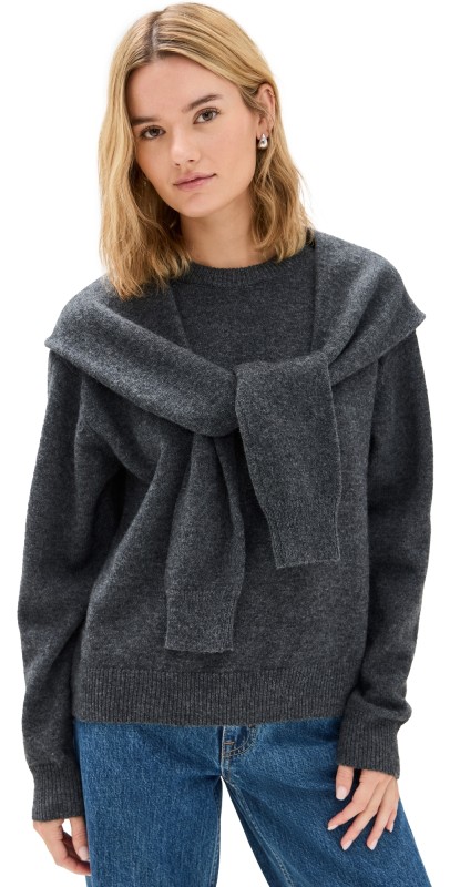 ASTR the Label Delrin Sweater Charcoal