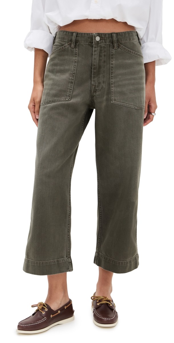 Denimist Georgia Work Pants Vintage Dark Olive