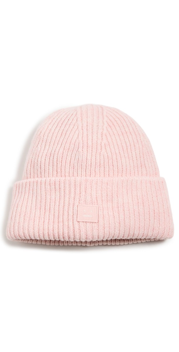 Acne Studios Pana Face Beanie Faded Pink Melang