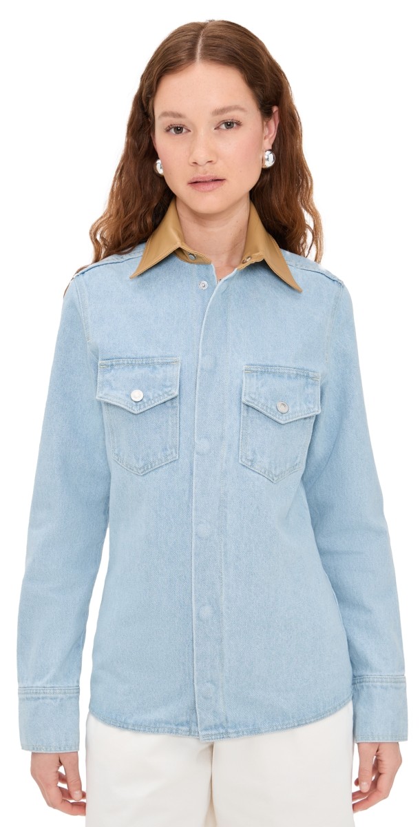 Nanushka Letisa Blouse Eco Bleach/Hazel
