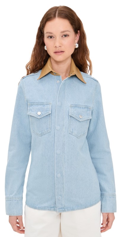 Nanushka Letisa Blouse Eco Bleach/Hazel