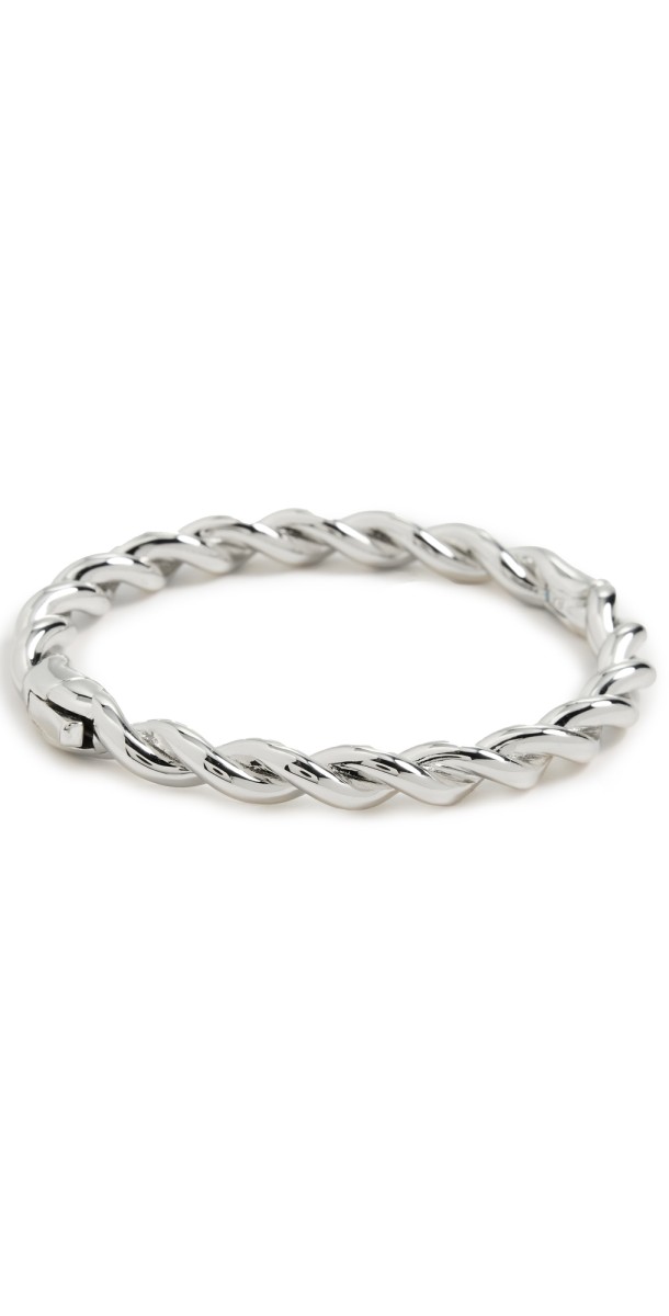Roxanne Assoulin The Rope Chain Hinge Bracelet Dark Silver