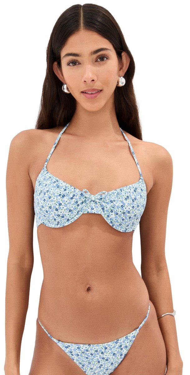 Solid & Striped Solid & Striped x Summer I Turned Pretty The Lolita Bikini Top Baby Ditsy Floral