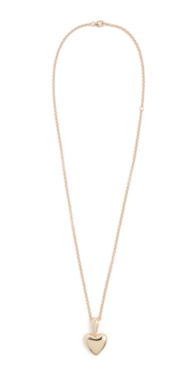 Annika Inez Voluptuous Heart Necklace Gold