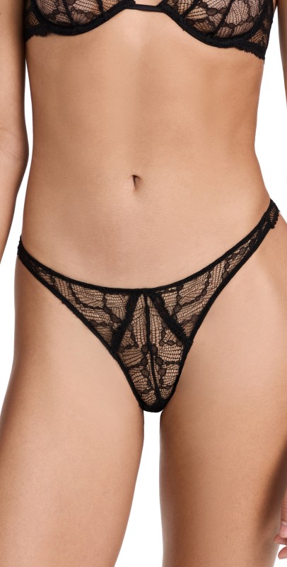 Kiki De Montparnasse Mon Cheri Thong Black
