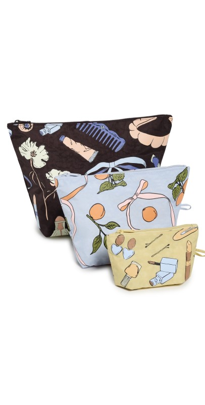 BAGGU Go Pouch Set of 3 Get Ready With M