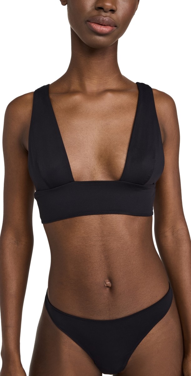 Kiki De Montparnasse Echauffe Soft Plunge Bra Black