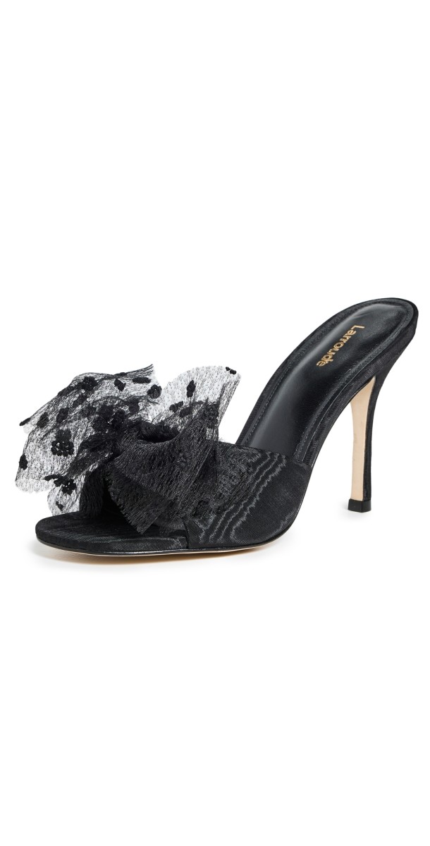 Larroudé Elle Mules Black