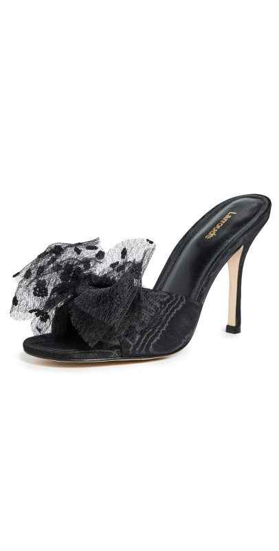 Larroudé Elle Mules Black