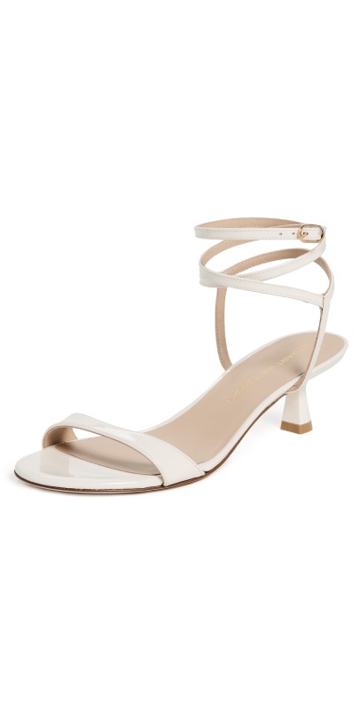 Stuart Weitzman Nudist Wrap Sandals 50mm Cream