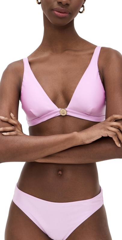 L'AGENCE Lexie Shimmer Bra Top Light Violet