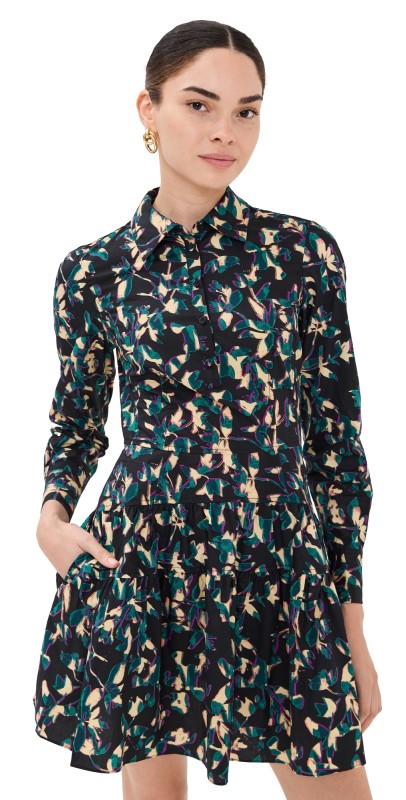 Ulla Johnson Nanette Long Sleeve Mini Dress Kaleidoscope