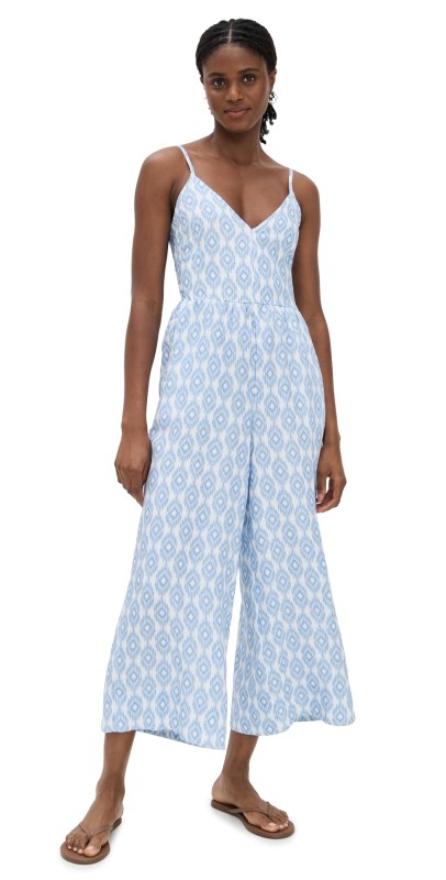 Splendid Gabrielle Ikat Jumpsuit Mint Ikat