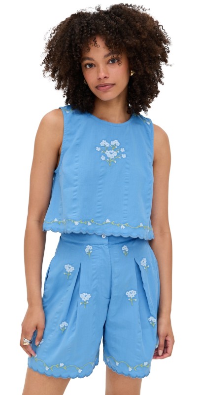 Fanm Mon Duygu Top Light Cobalt