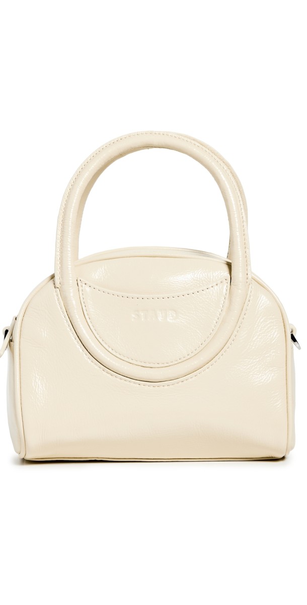 STAUD Maude Mini Bowler Bag Cream