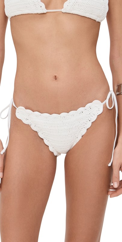 Beach Riot Soleil Bottoms White