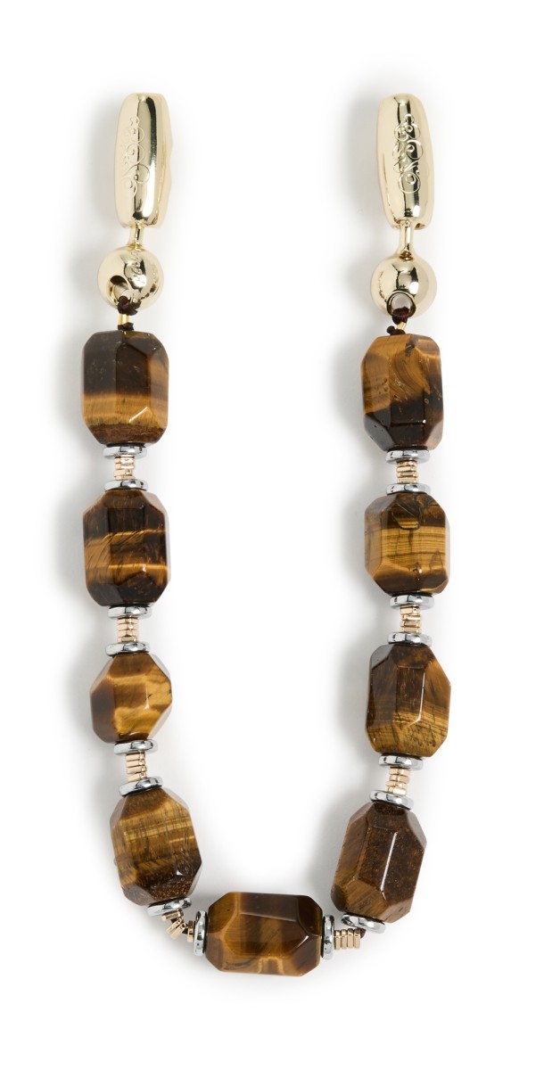 Ossa Electrum Gemstone Wristlet Tiger's Ey