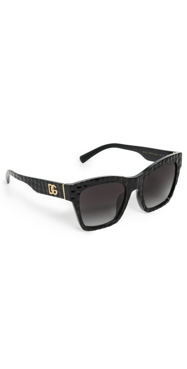 Dolce & Gabbana DG4512 Sunglasses Black Texture Cocco