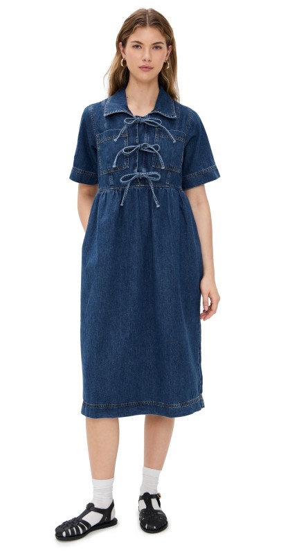 ALIGNE Effy Dress Mid Blue