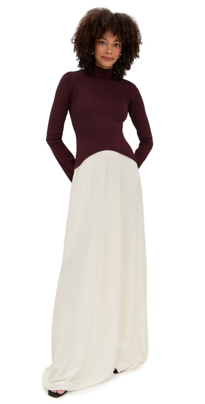 Solid & Striped The Soglio Dress Raisin Brown