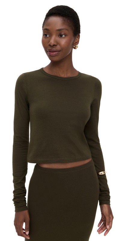 Éterne Long Sleeve Baby Tee Moss