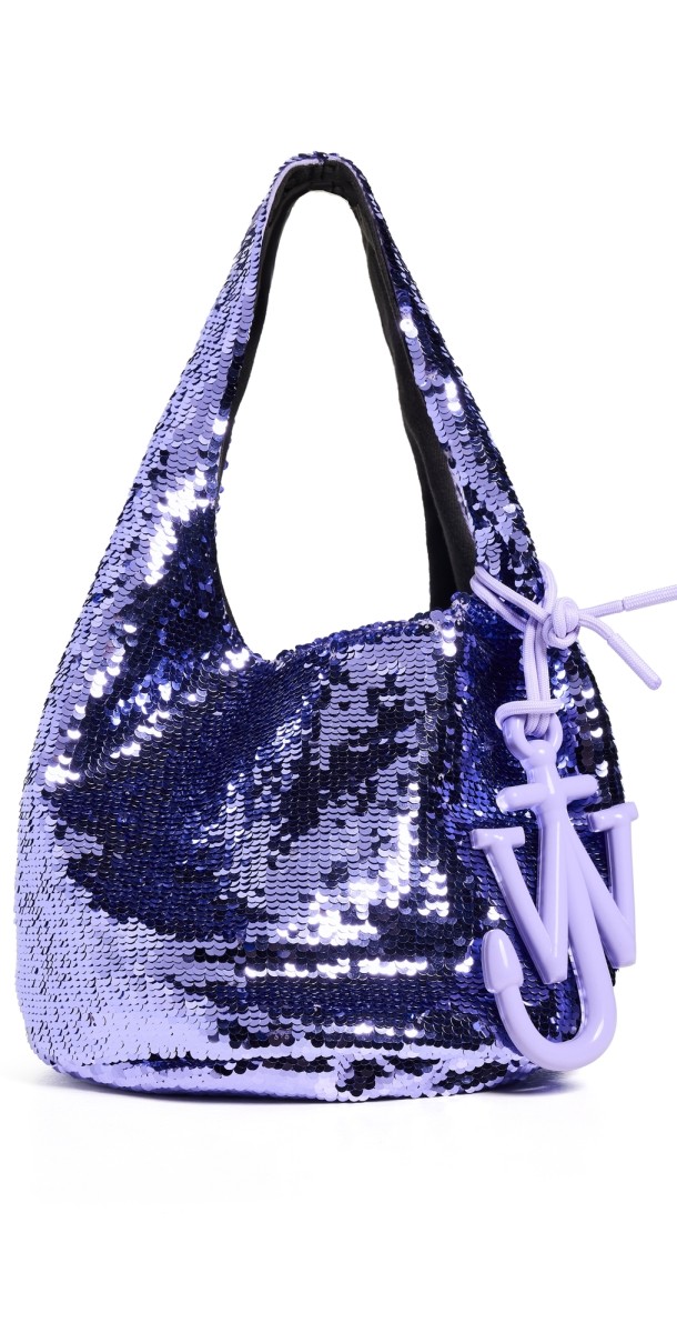 JW Anderson Mini Sequin Shopper Bag Lavender