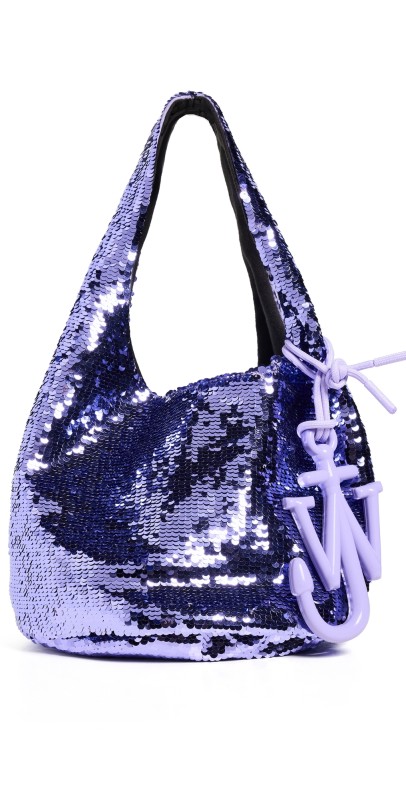 JW Anderson Mini Sequin Shopper Bag Lavender
