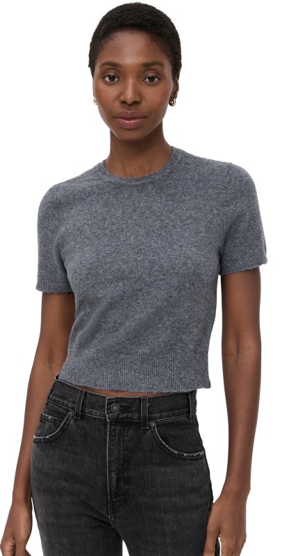 Joe's Jeans The Steph Shrunken Sweater Tee Charcoal