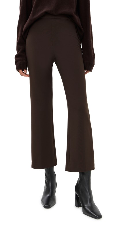 SIMKHAI Mackenzie Straight Leg Pants Chocolate