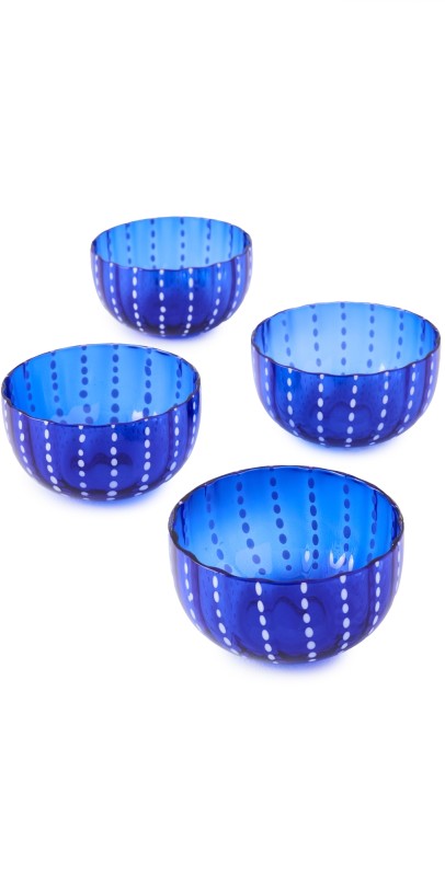 Zafferano Perle Bowl Set of 4 Blu