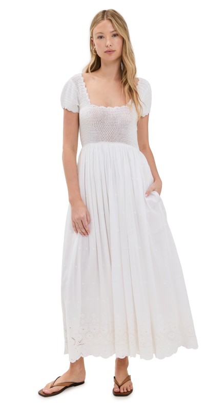 Mille Carla Crochet Dress White