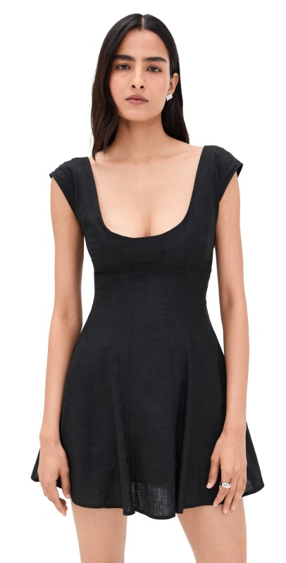 GUIZIO Leila Mini Dress Black