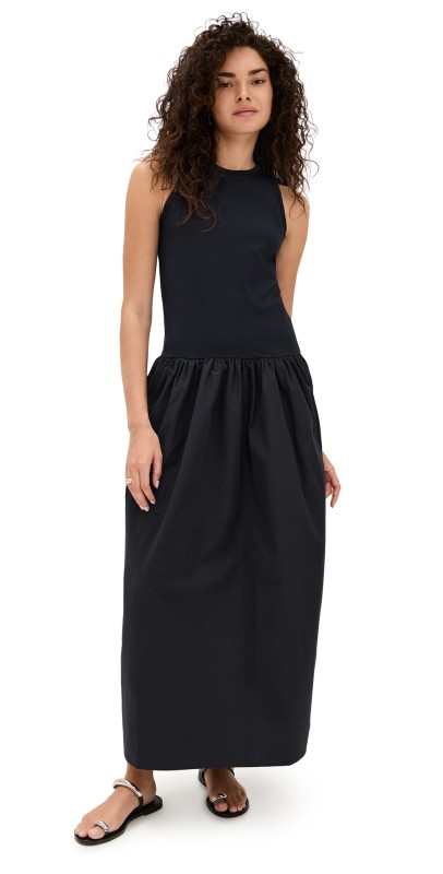 FRAME Racer Tank Dress Black