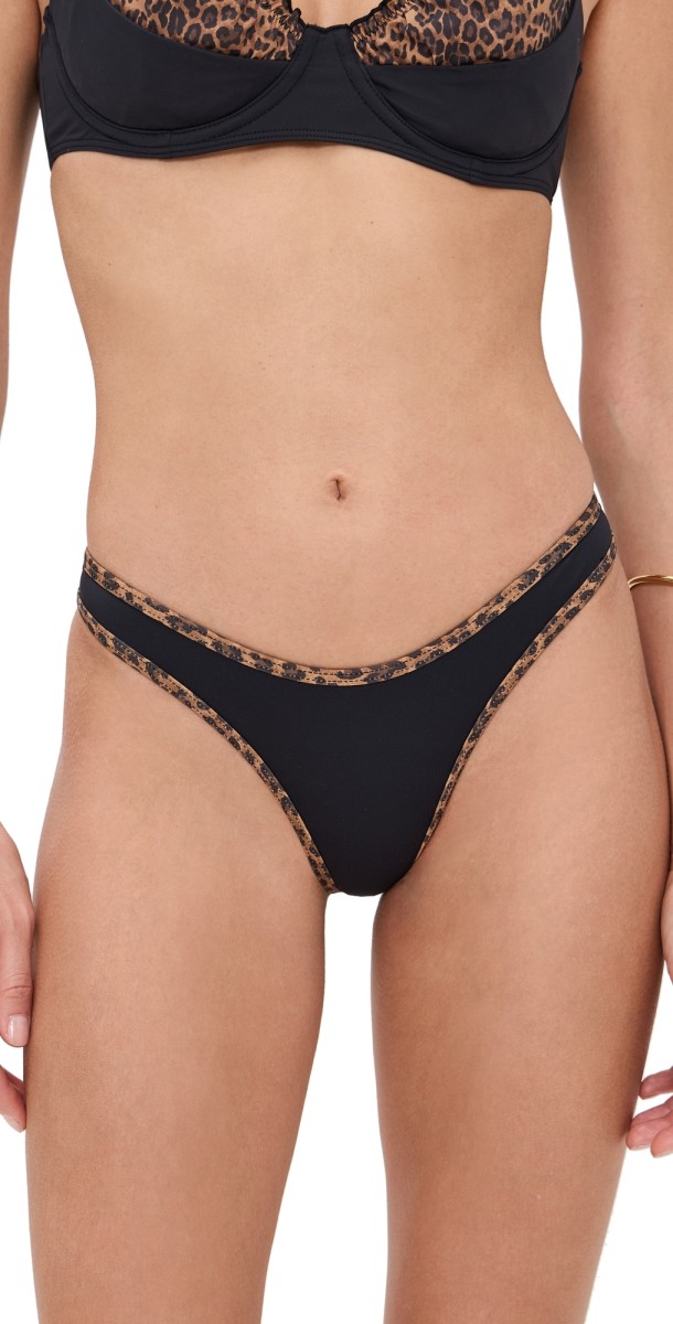 Frankies Bikinis Frankies Bikinis x Bella Hadid Dove Bottoms Lucky Leopard