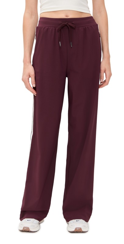 Sweaty Betty Explorer Wide Leg 32' Trousers Garnet Red