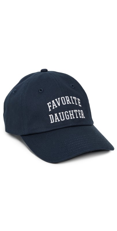 Favorite Daughter All Caps Logo Baseball Cap Navy