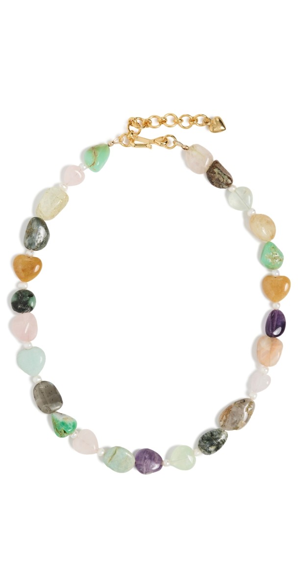 Brinker + Eliza Brooke Necklace Pastel Gemstone Mult