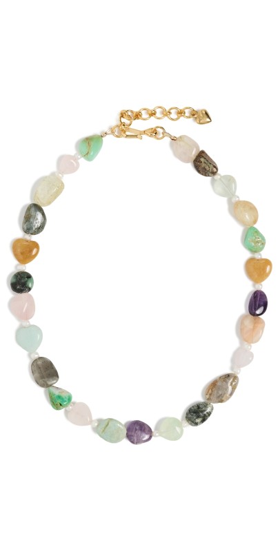 Brinker + Eliza Brooke Necklace Pastel Gemstone Mult