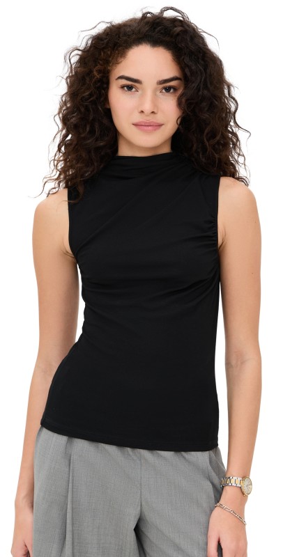 Theory Subtle Drape Top Ivory