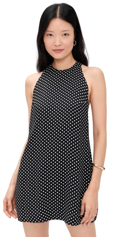 Reformation Avielle Dress Caviar Dot