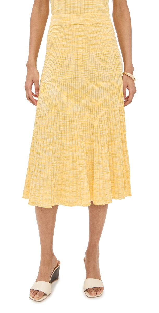 Zimmermann Illuminate Mouline Skirt Lemon