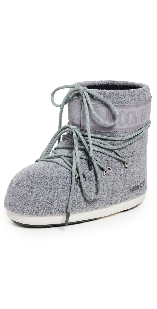 Moon Boot Icon Low Felt Boots Grey