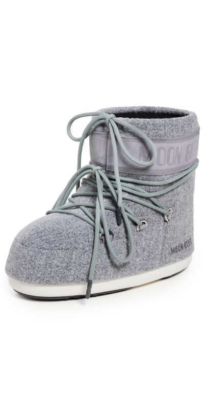 Moon Boot Icon Low Felt Boots Grey