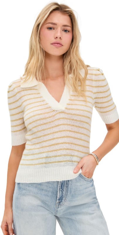 Pistola Denim Billie Sweater Pistachio Stripe
