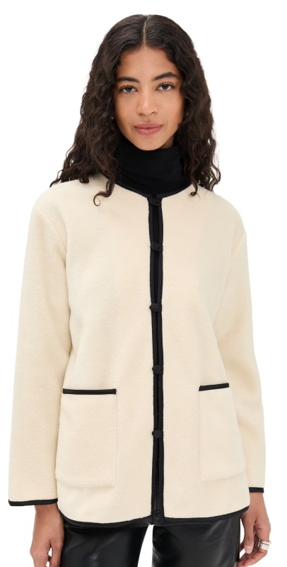DONNI. The Polar Fleece Jacket Creme
