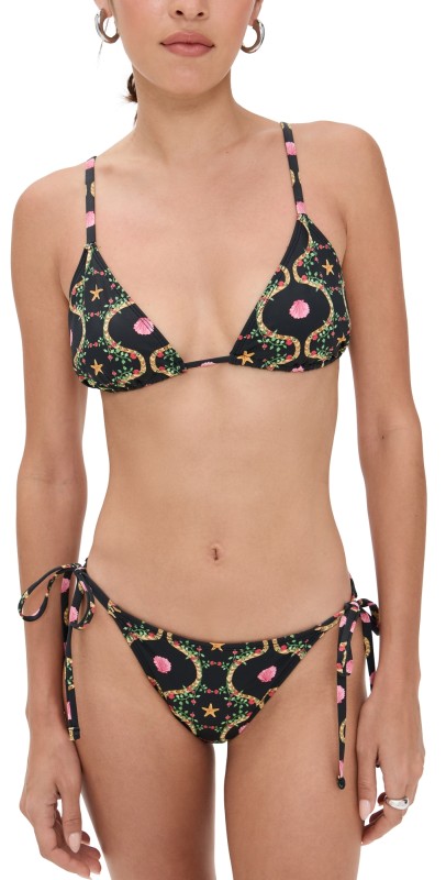 Hill House Home The Alessia Bikini Set Cisco Trellis/Black Multi