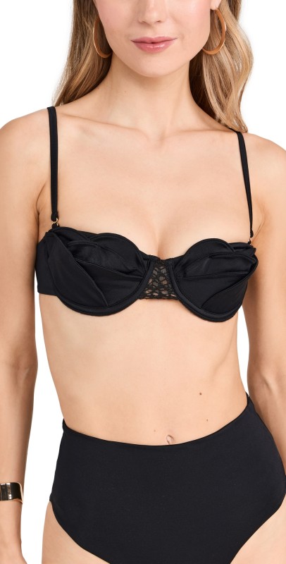 Bahia Maria Nube Bikini Top Black