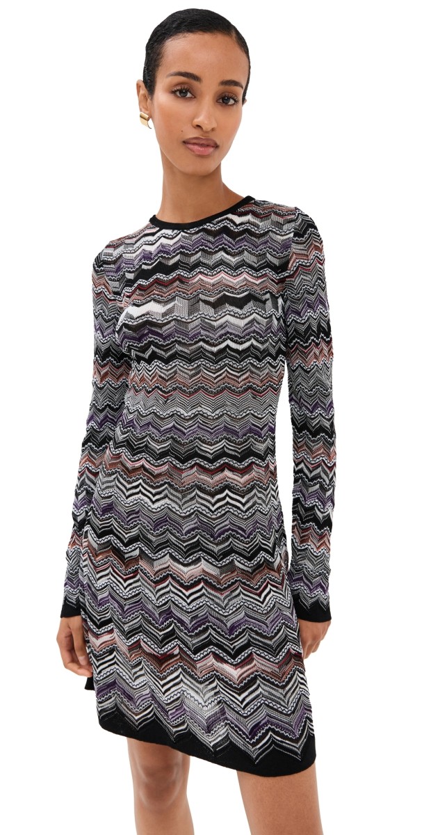Missoni Short Dress Dark Tones
