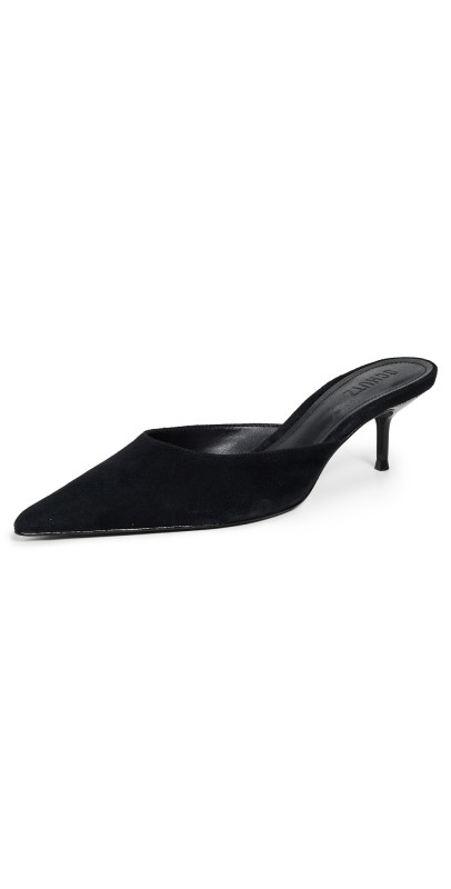 Schutz Julie Kitten Heel Mules Black
