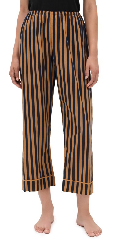 THE GREAT. The Easy Sleep Pants Club Stripe